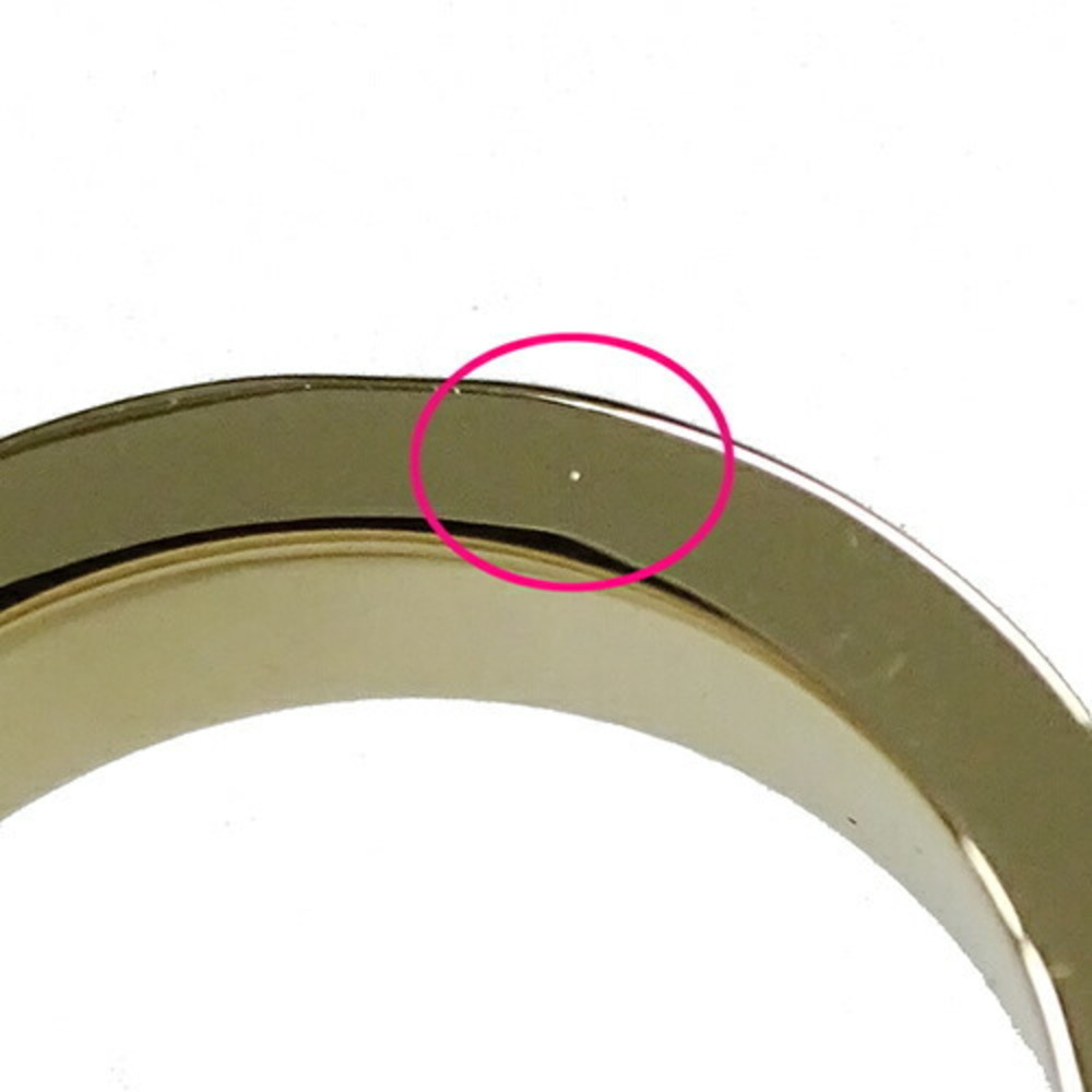 LOUIS VUITTON 750YG Petite Bourg Empreinte Ring Yellow Gold #47 Polished - Picture 10 of 11